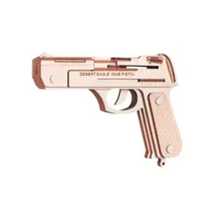 Woodcraft Dřevěné 3D puzzle Pistole Desert Eagle