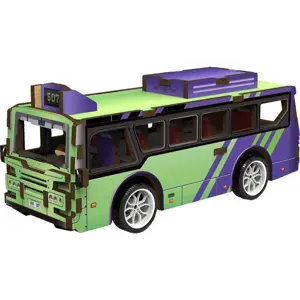 3D puzzle dřevěné - Autobus 14 cm, Wiky kreativita, W035430