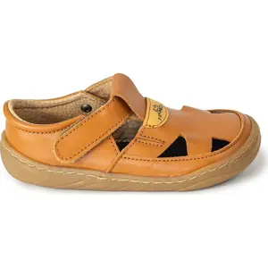 Barefoot dětské sandálky Pegres, SBF51 hnědá - 34
