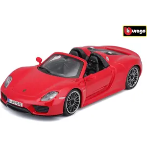 Bburago 1:24 Plus Porsche 918 Spyder Red, W021274