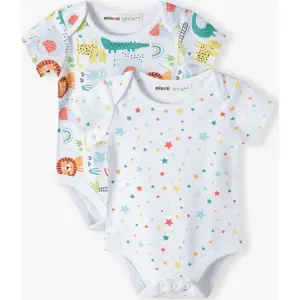 Body kojenecké 2pack, Minoti, savanah 4, Unisex - 56/62 | 0-3m