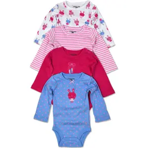 body kojenecké 4pack, s dlouhým rukávem, Pidilidi, PD1003, holka - 68/74 | 6-9m