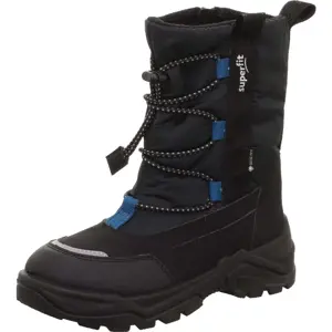 Chlapecké zimní boty barefit SNOW MAX Black/Blue Gore-Tex, Superfit , 1-002025-0000, černá - 34