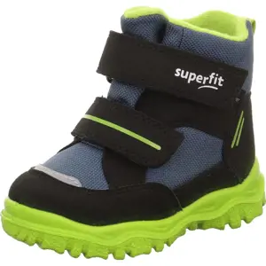 Chlapecké zimní boty HUSKY1 Black/Light Green Gore-Tex, Superfit,1-006045-0000 - 30