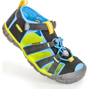 Dětské sandály SEACAMP II CNX, BLACK/BRILLIANT BLUE, keen, 1022984/1022969, černá - 36