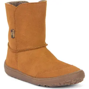 Dětské zimní barefoot boty TEX SUEDE Cognac, Froddo, G3160238-2, hnědá - 42