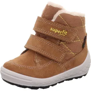 Dětské zimní boty GROOVY 2.0 Brown/Yellow Gore-TEX, Superfit,1-106314-3000 - 29