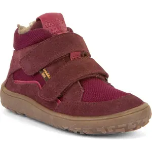 Dívčí zimní barefoot boty TEX WOOL Bordeaux, Froddo, G3110254-4W, červená - 40