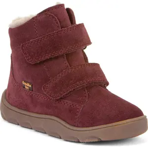 Produkt Dívčí zimní barefoot boty ZERU TEX FURRY Bordeaux, Froddo, G2110149-5, červená - 30