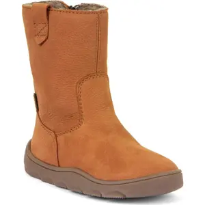 Dívčí zimní barefoot kozačky ZERU TEX BOOT Cognac, Froddo, G3160242, hnědá - 41