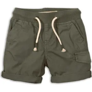 Kraťasy chlapecké bavlněné, Minoti, 1PSHORT 4, khaki - 80/86 | 12-18m