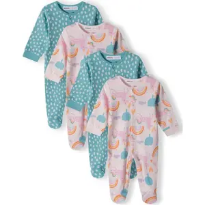 Overal kojenecký 4pack, Minoti, 16mbaby 2, holka - 68/74 | 6-9m