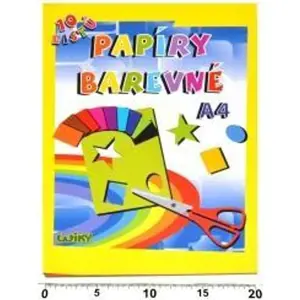 Papíry barevné W A4, 10 listů, 180g, WIKY, 886462