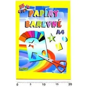 Papíry barevné W A4, 34 listů, 80g, WIKY, 886464