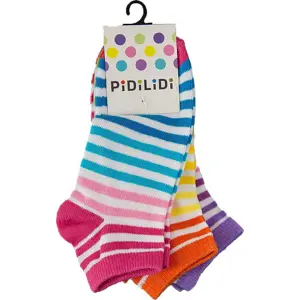 ponožky kotníkové dívčí - 3pack, Pidilidi, PD0130, Holka - 38-39