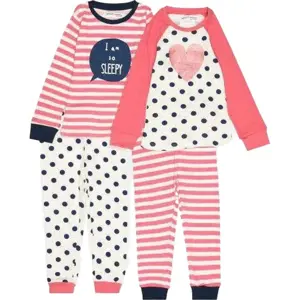 Pyžamo dívčí 2pack, Minoti, 2PJ 03, růžová - 74/80 | 9-12m