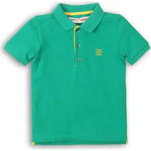 Tričko chlapecké Polo s krátkým rukávem, Minoti, 1POLO 8, zelená - 74/80 | 9-12m