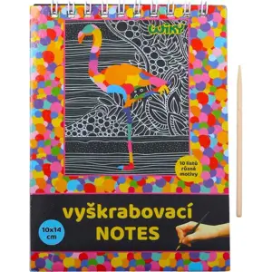 Vyškrabovací notes 10x14cm / 10 listů, WIKY, W011369